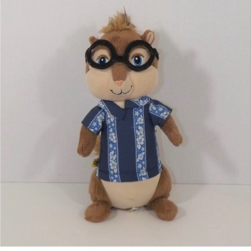 Build A Bear Alvin and the Chipmunks Chipwrecked Simon Plush 10"Hawaiian 2011 za